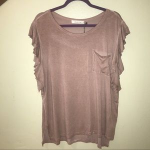 Short sleeve knit top